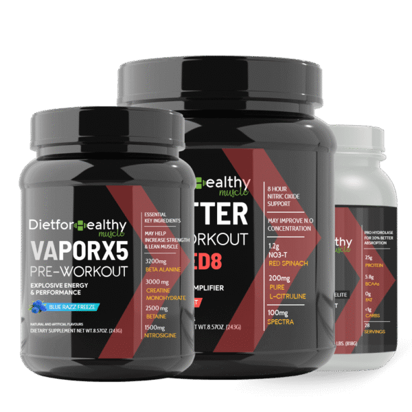 VAPORX5 Pre-workout + Shatter Pre-workout + Nitro Tech Protein